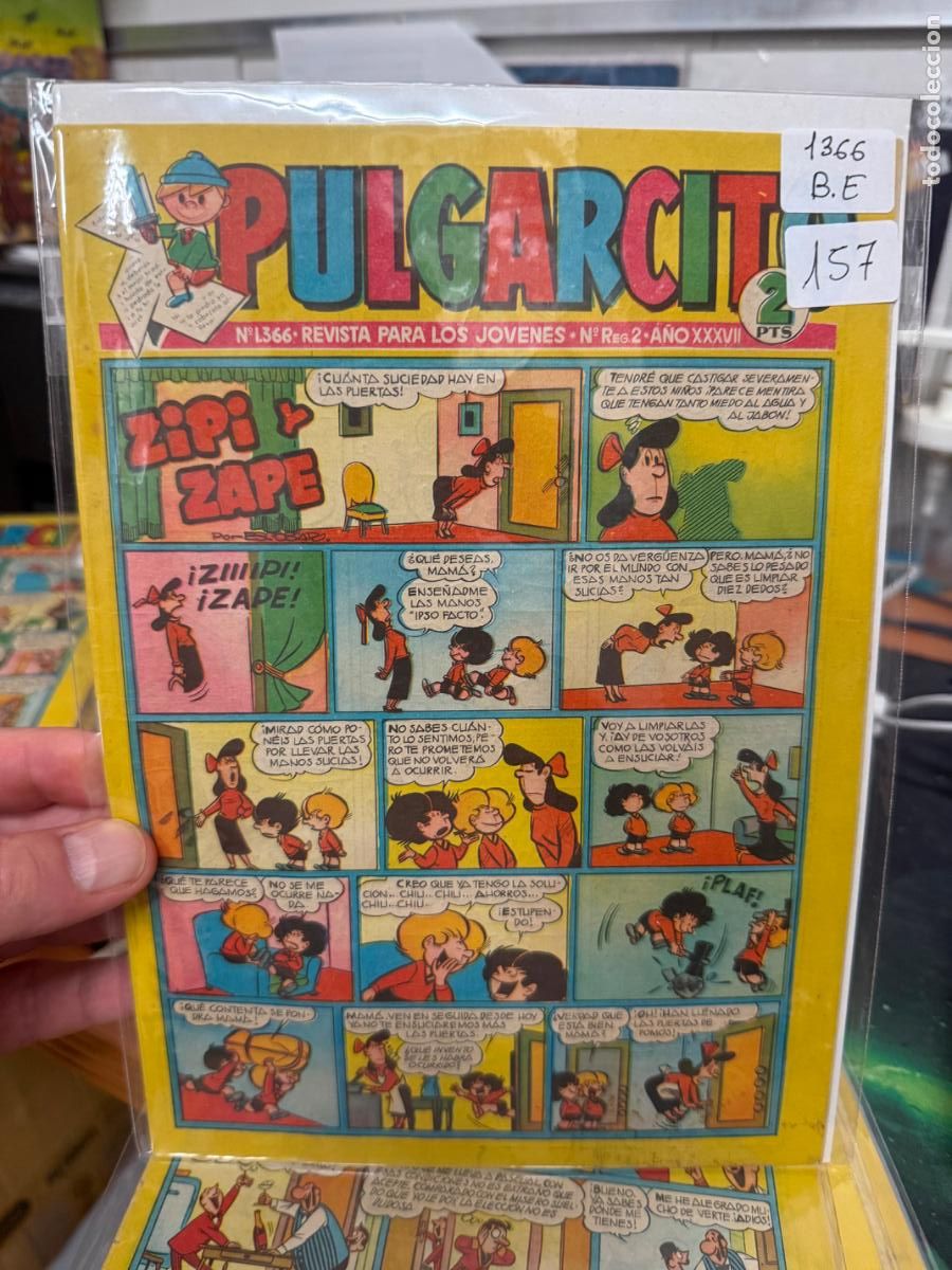 Livros de Banda Desenhada: PULGARCITO EDITORIAL BRUGUERA NUMERO 1366