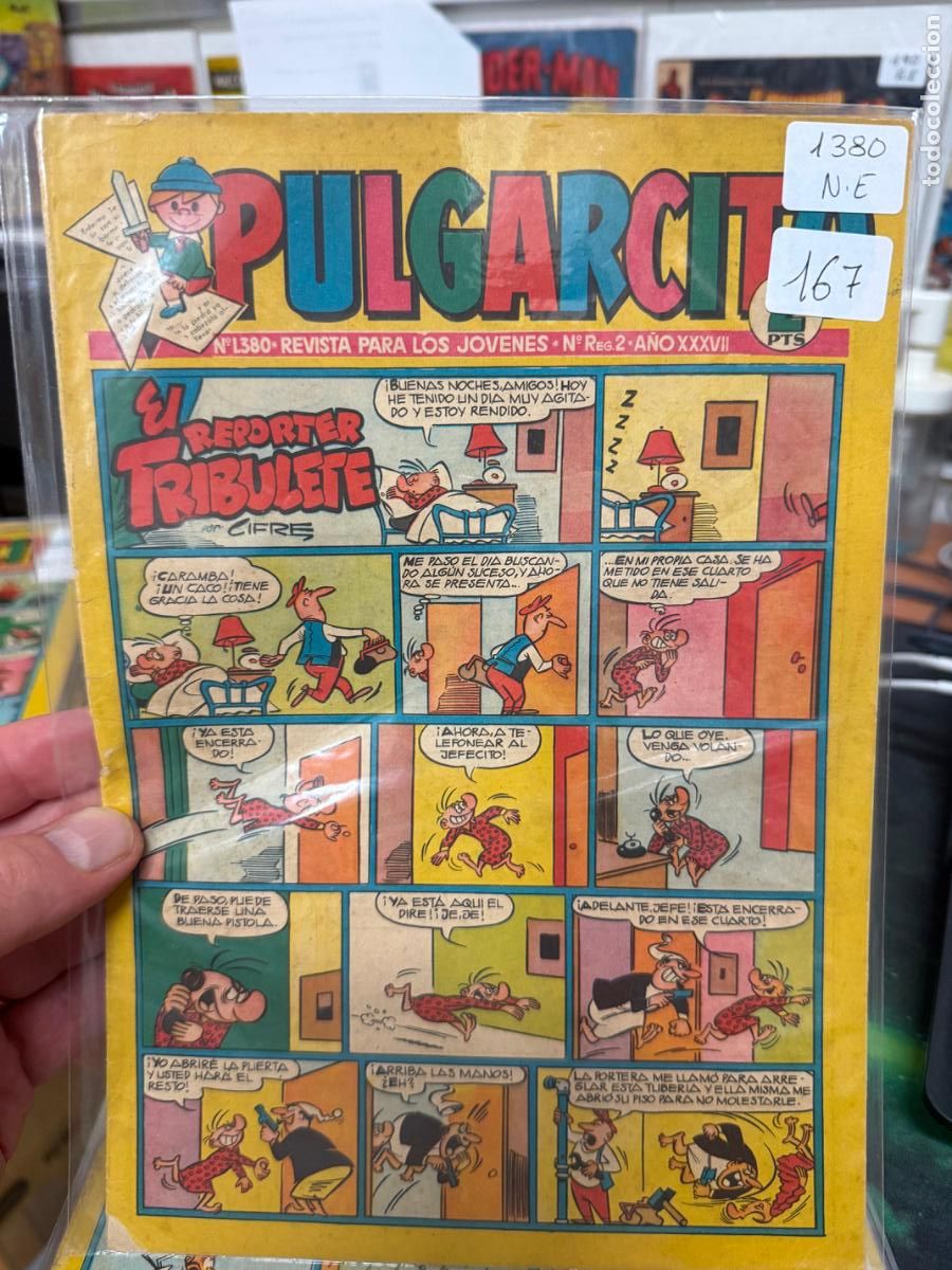 Tebeos: PULGARCITO EDITORIAL BRUGUERA NUMERO 1380