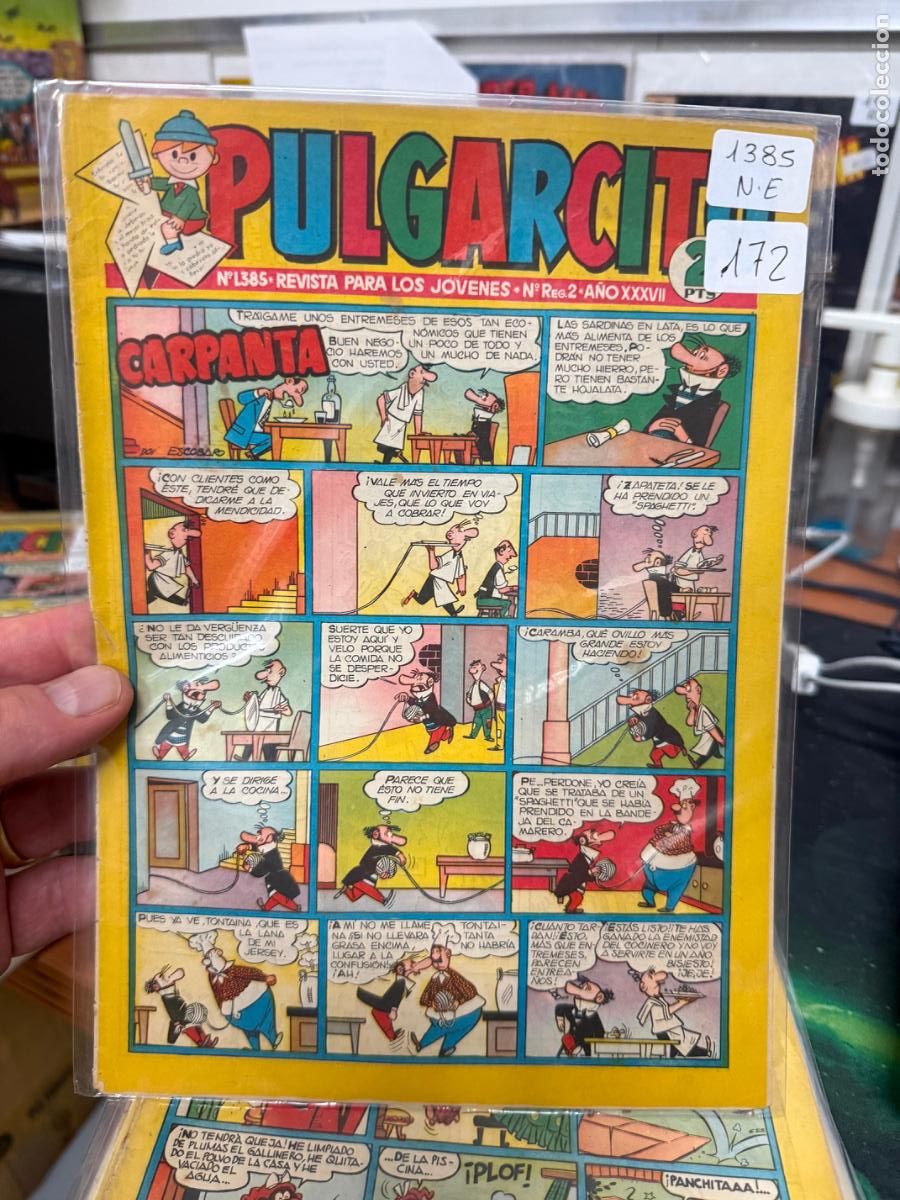 Tebeos: PULGARCITO EDITORIAL BRUGUERA NUMERO 1385