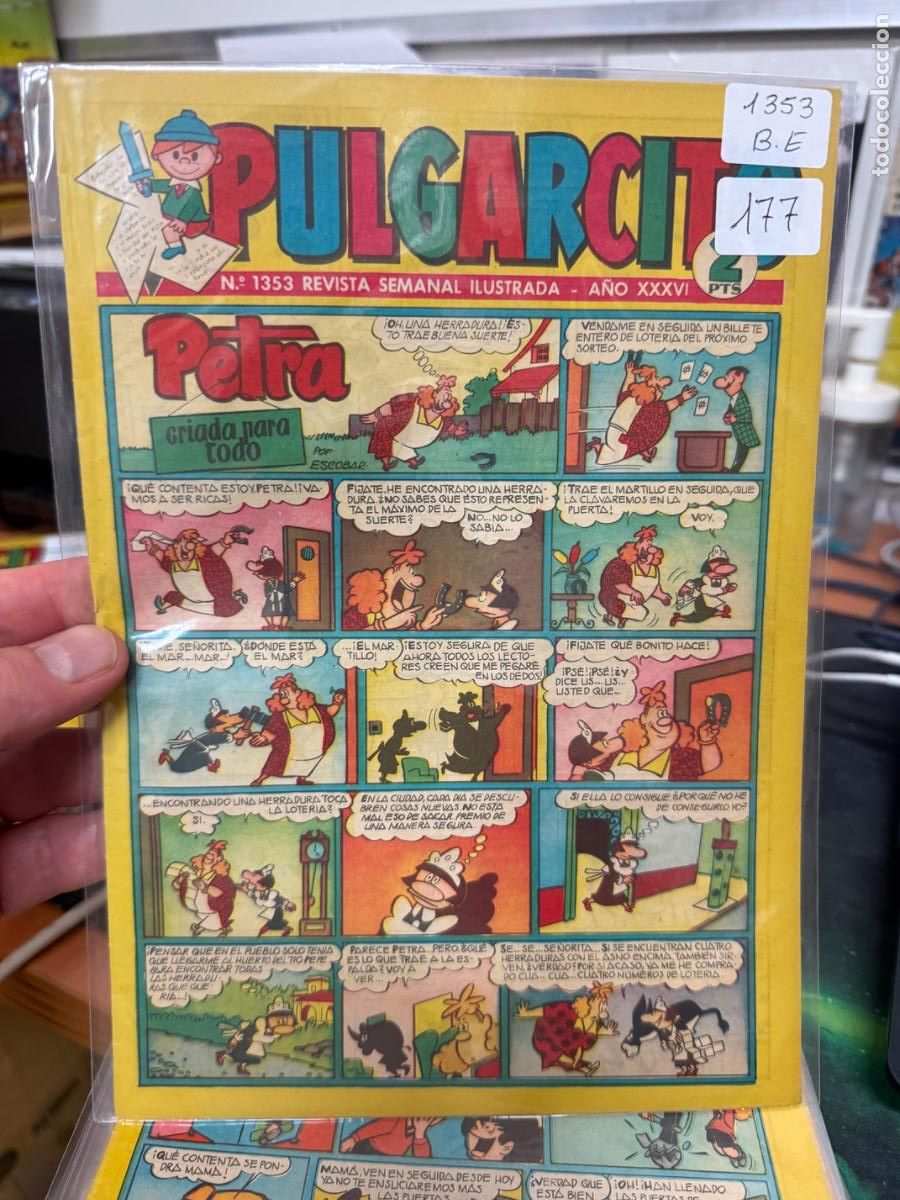 Tebeos: PULGARCITO EDITORIAL BRUGUERA NUMERO 1353