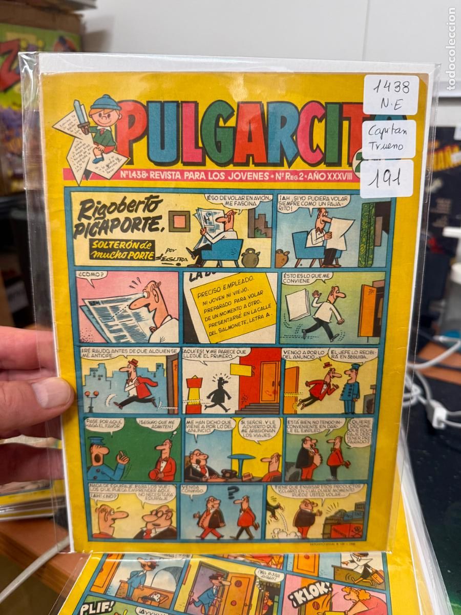 Tebeos: PULGARCITO EDITORIAL BRUGUERA NUMERO 1438