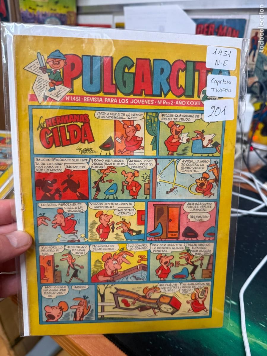 Livros de Banda Desenhada: PULGARCITO EDITORIAL BRUGUERA NUMERO 1451