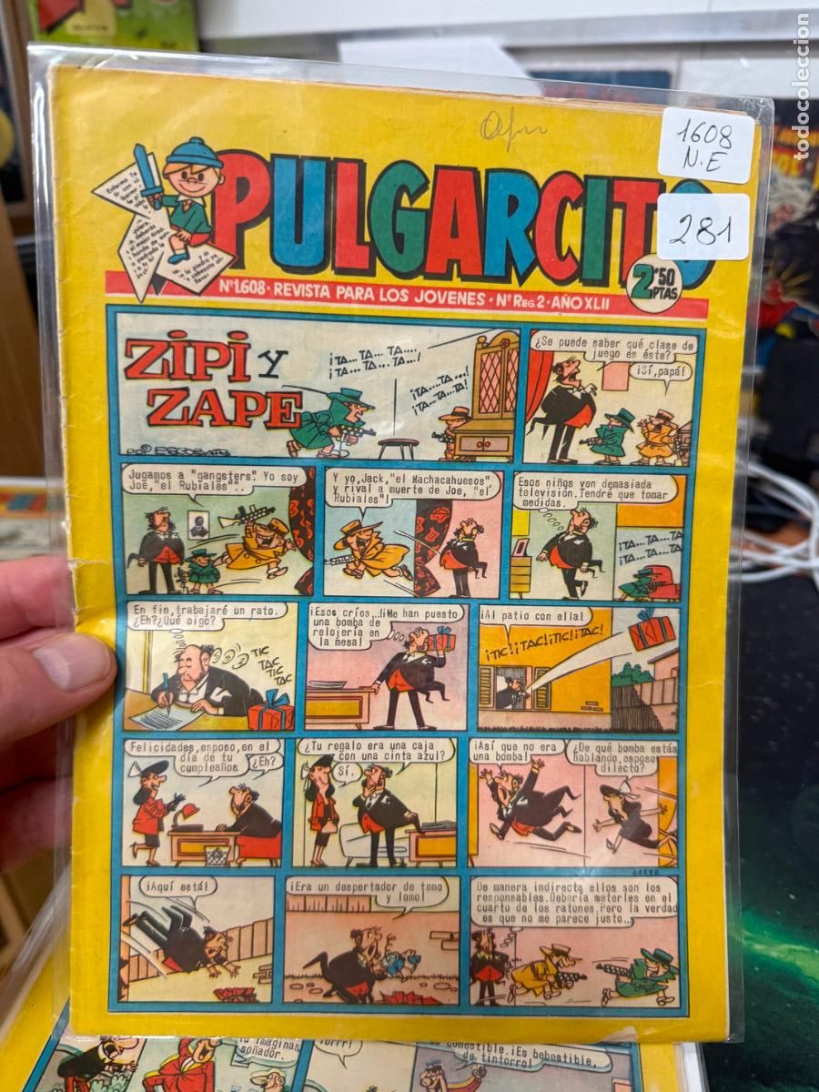 Tebeos: PULGARCITO EDITORIAL BRUGUERA NUMERO 1608