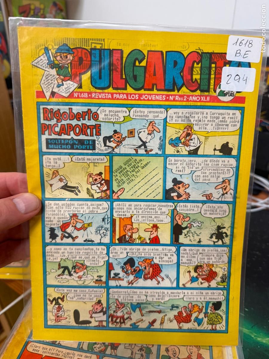 Tebeos: PULGARCITO EDITORIAL BRUGUERA NUMERO 1618