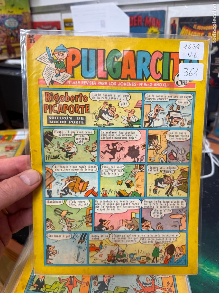 Tebeos: PULGARCITO EDITORIAL BRUGUERA NUMERO 1689
