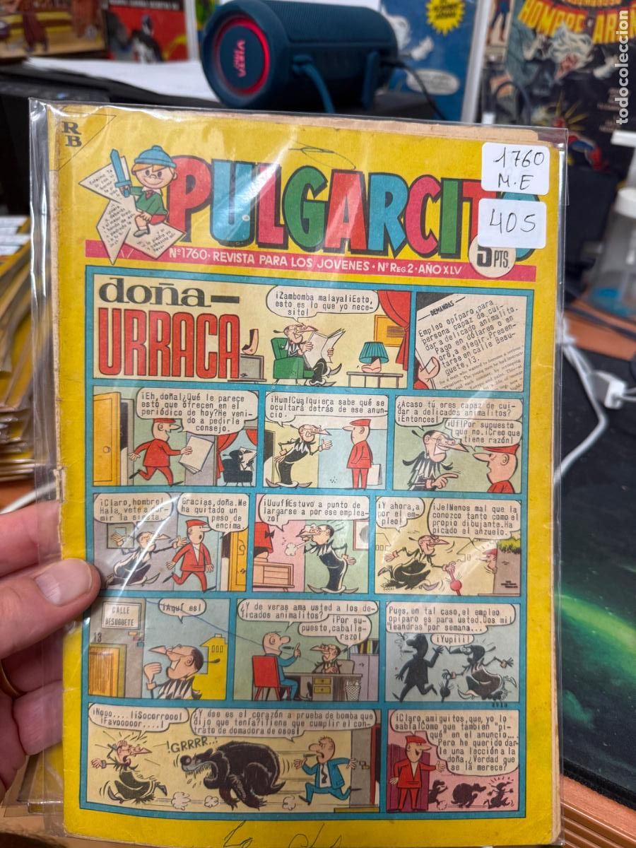 Tebeos: PULGARCITO EDITORIAL BRUGUERA NUMERO 1760