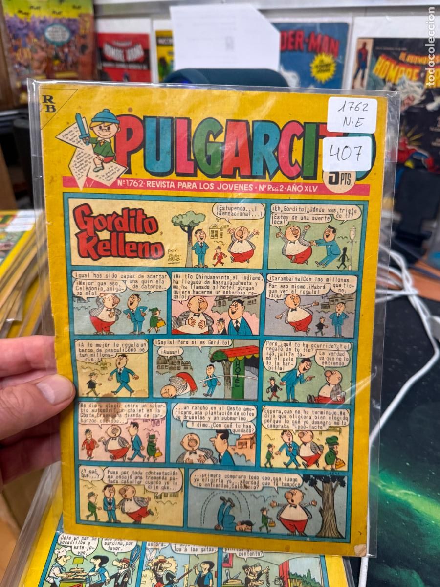 Tebeos: PULGARCITO EDITORIAL BRUGUERA NUMERO 1762