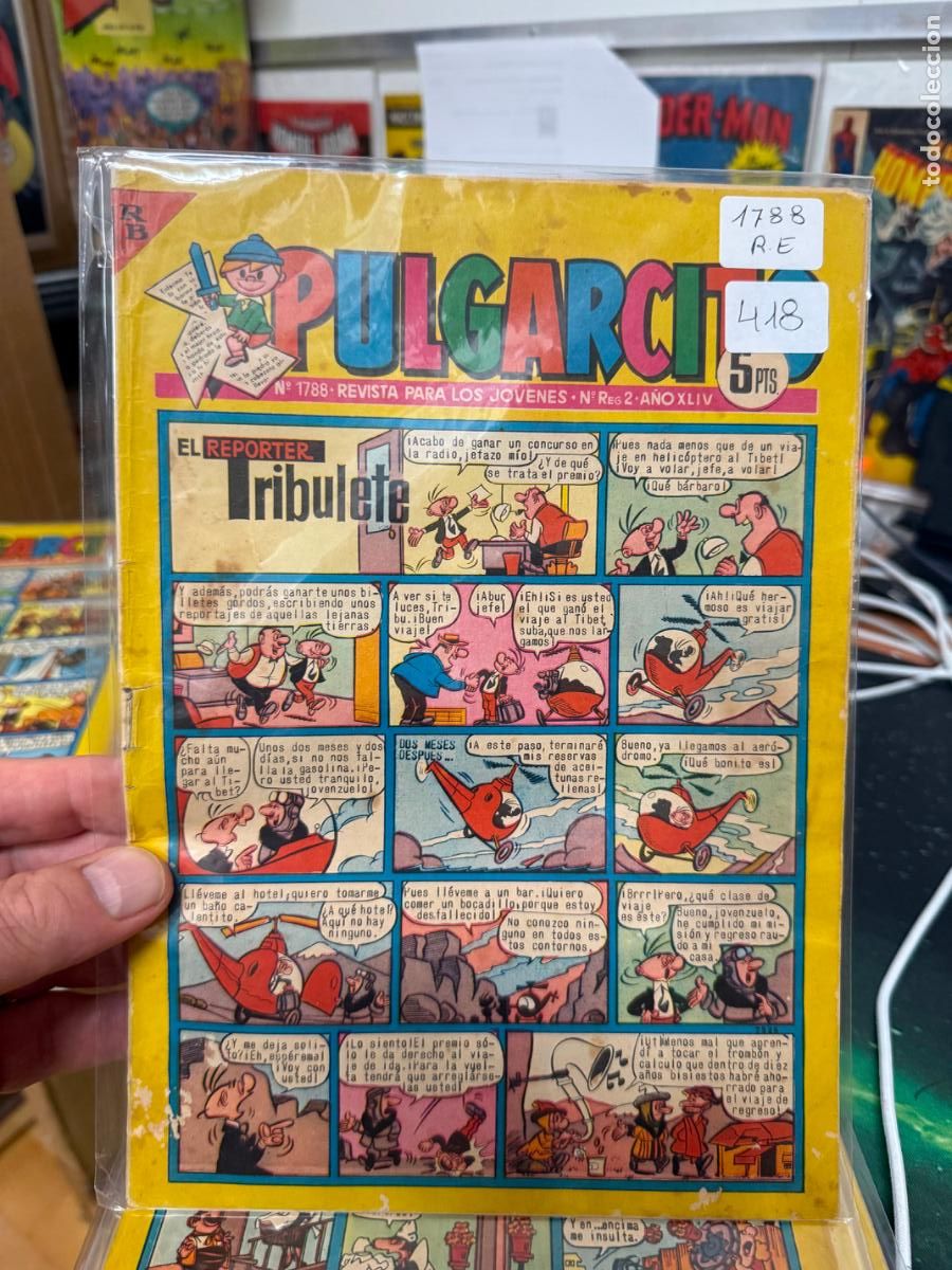 Tebeos: PULGARCITO EDITORIAL BRUGUERA NUMERO 1788