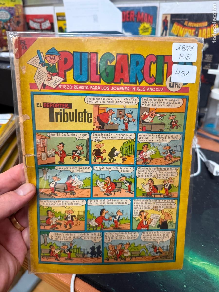 Tebeos: PULGARCITO EDITORIAL BRUGUERA NUMERO 1828