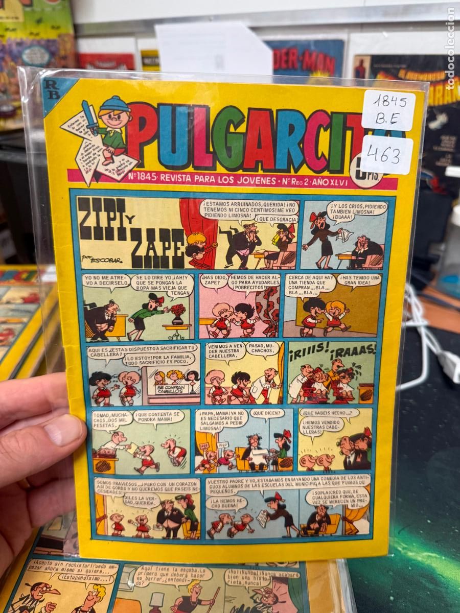 Tebeos: PULGARCITO EDITORIAL BRUGUERA NUMERO 1845
