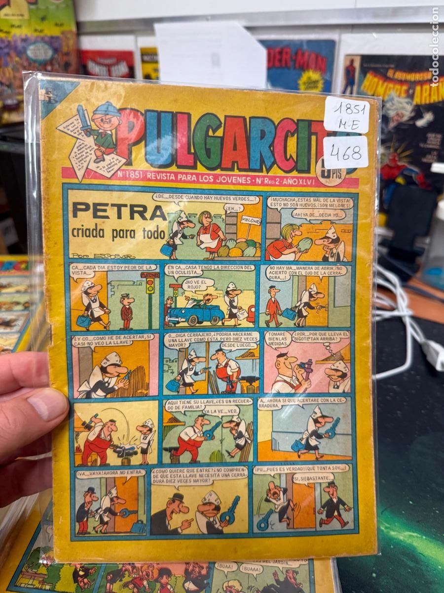 Tebeos: PULGARCITO EDITORIAL BRUGUERA NUMERO 1851