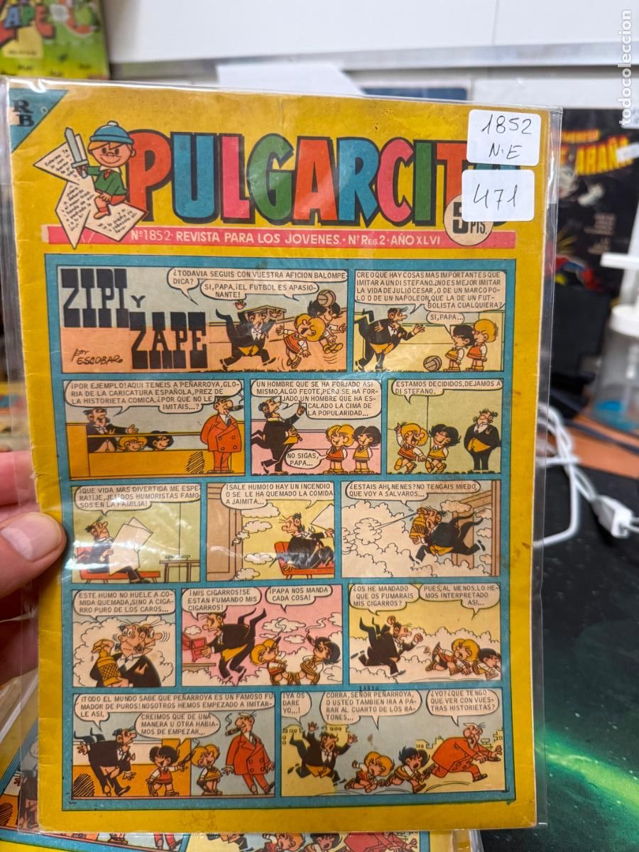 Tebeos: PULGARCITO EDITORIAL BRUGUERA NUMERO 1852