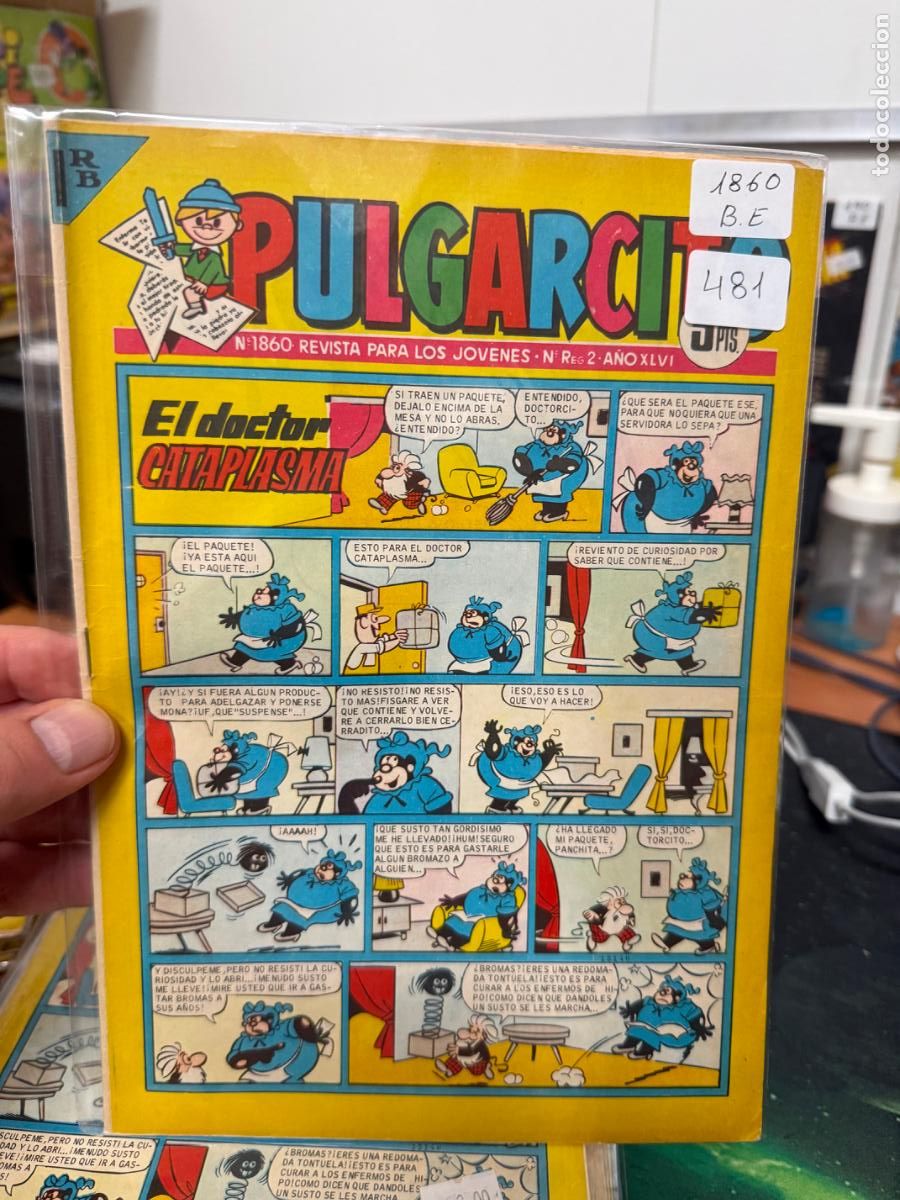 Tebeos: PULGARCITO EDITORIAL BRUGUERA NUMERO 1860