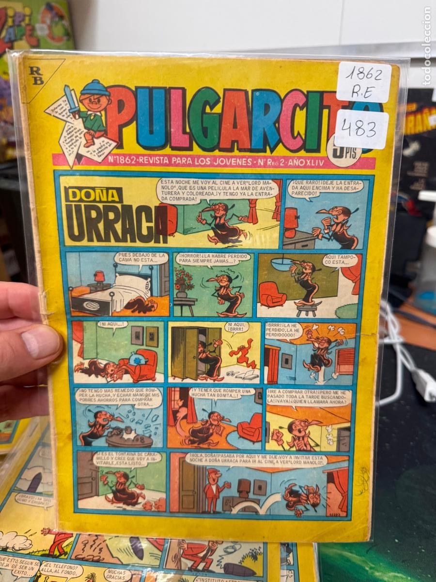 Tebeos: PULGARCITO EDITORIAL BRUGUERA NUMERO 1862