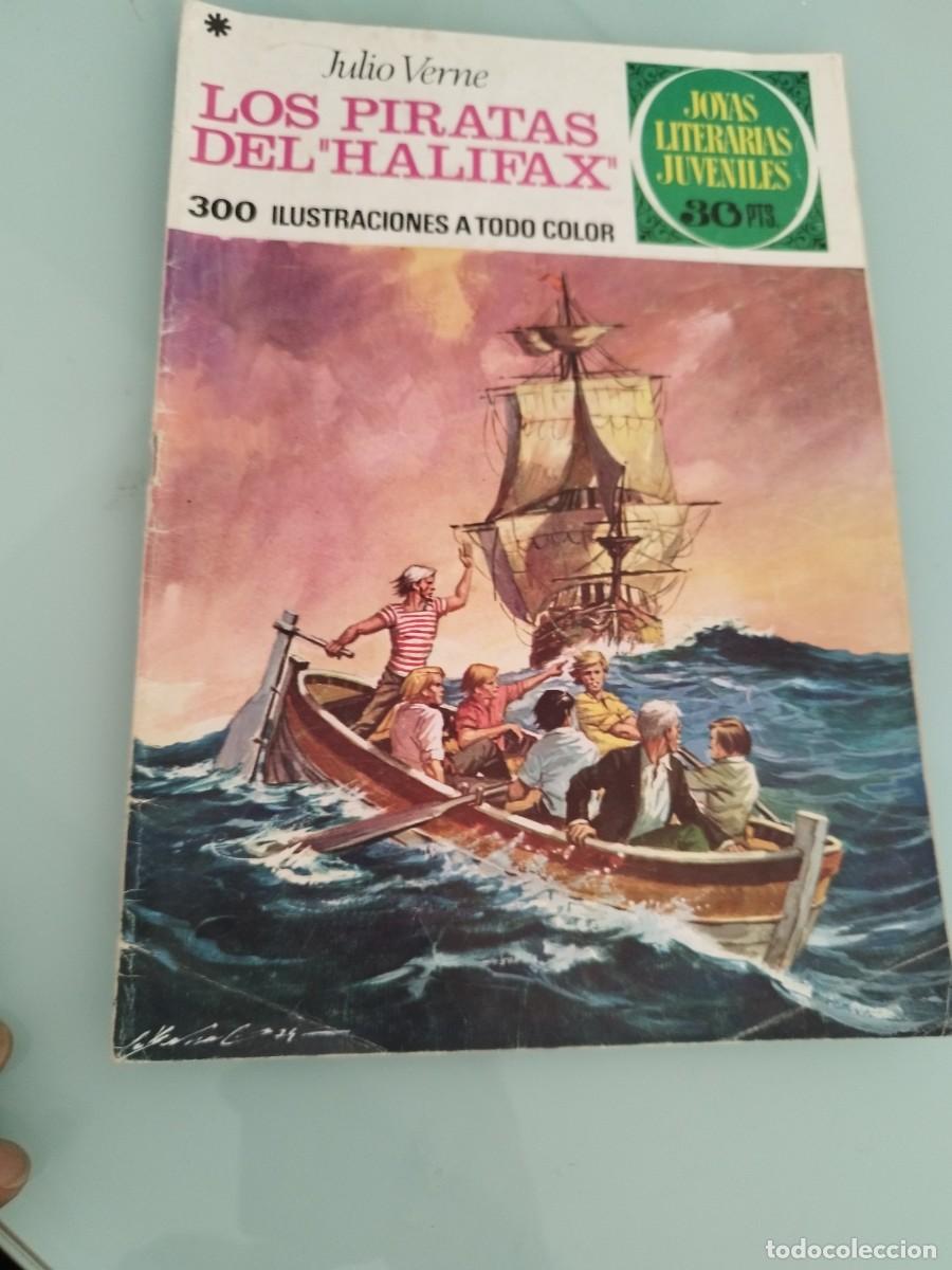 Tebeos: Joyas Literarias Juveniles N&ordm; 133 Los piratas del Halifax&rdquo; de Julio Verne.