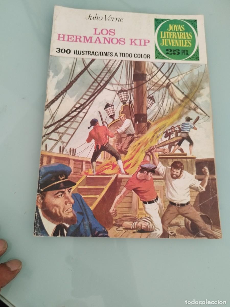 Tebeos: Joyas Literarias Juveniles N&ordm; 158 Los Hermanos Kip de Julio Verne.