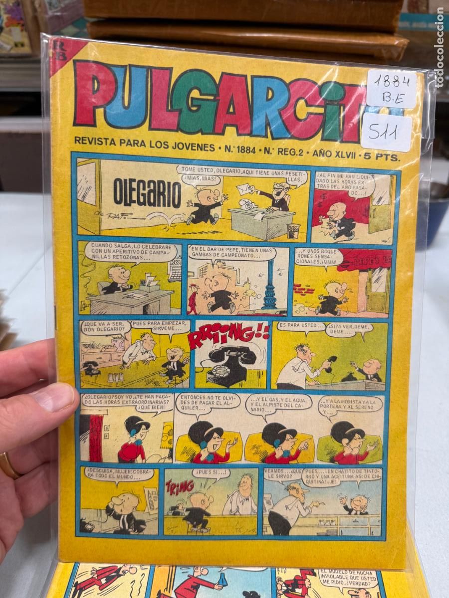 Tebeos: PULGARCITO EDITORIAL BRUGUERA NUMERO 1884