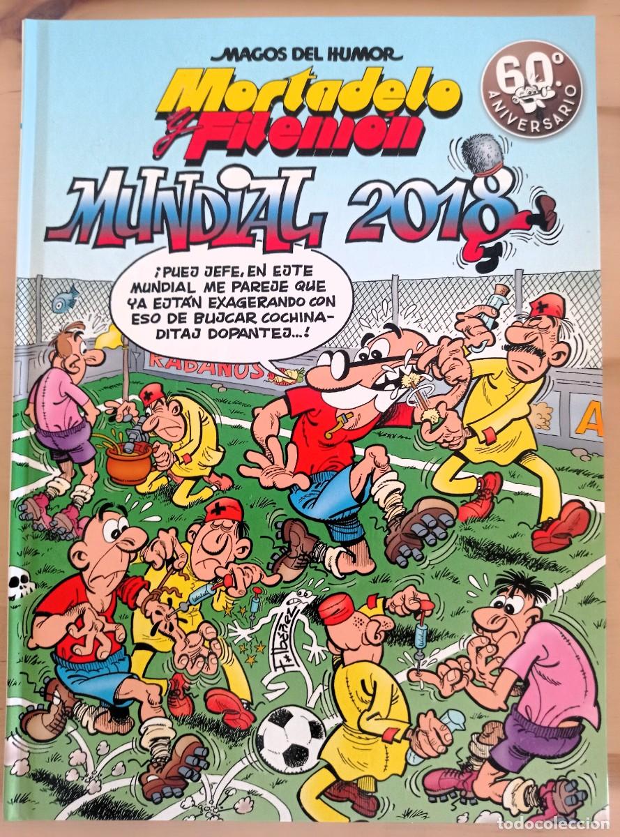 Tebeos: Mortadelo y Filem&oacute;n - Mundial 2018 - Magos del Humor 60&ordm; Aniversario - Tapa dura