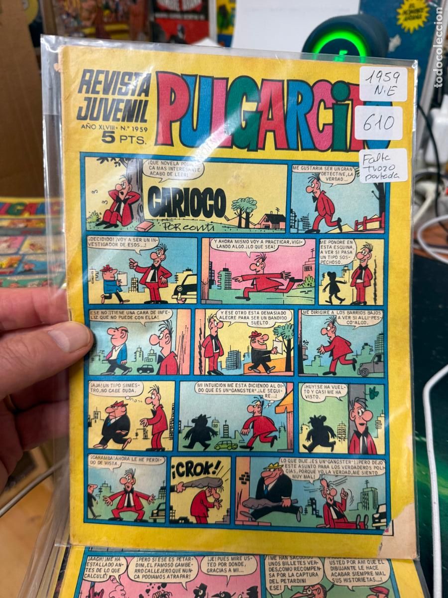 Tebeos: PULGARCITO EDITORIAL BRUGUERA NUMERO 1959