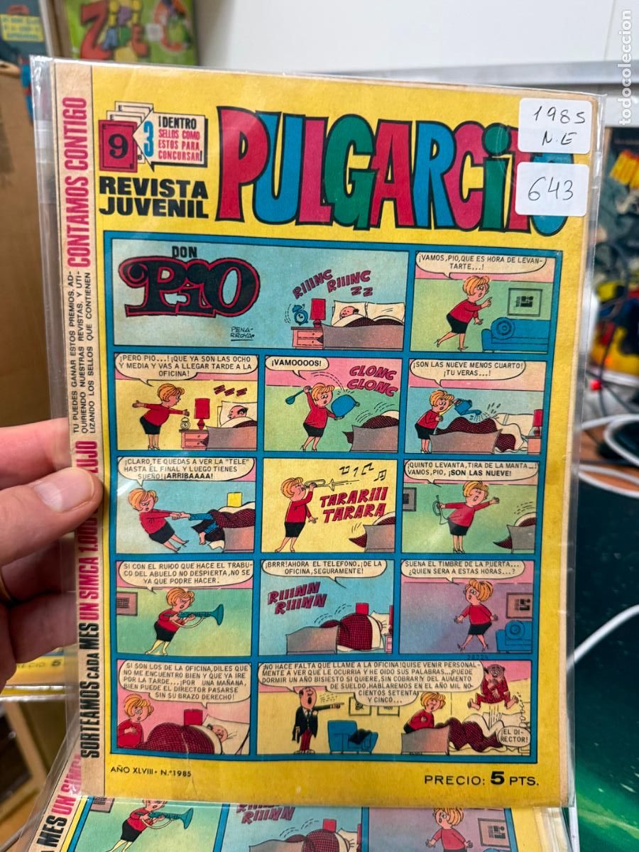 Tebeos: PULGARCITO EDITORIAL BRUGUERA NUMERO 1985