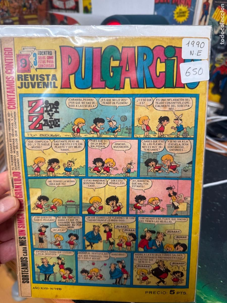 Tebeos: PULGARCITO EDITORIAL BRUGUERA NUMERO 1990