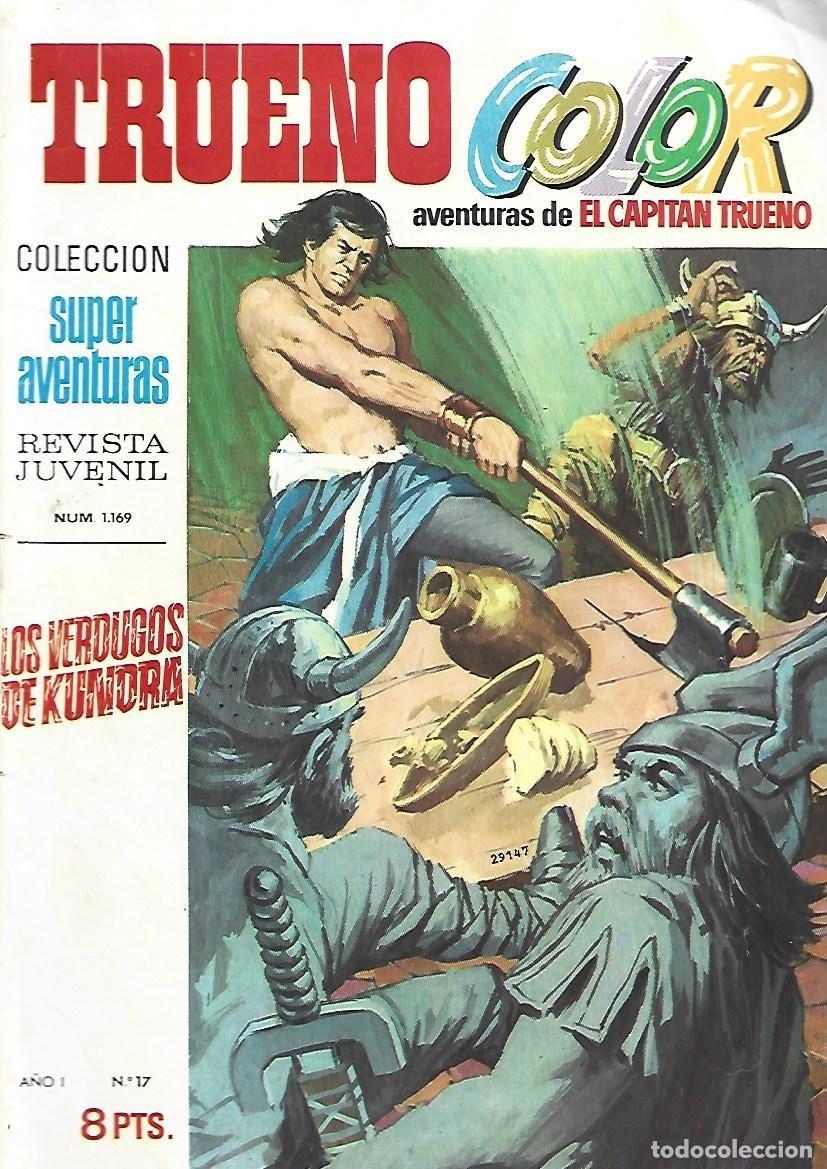 Tebeos: Trueno color, 17: los verdugos de Kundra, 1969, Bruguera, buen estado