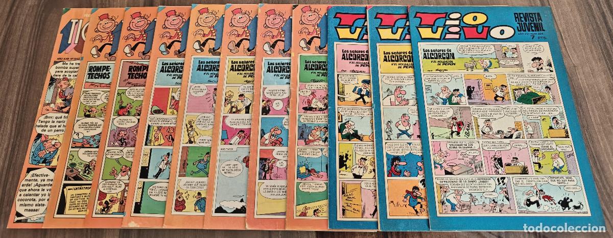 Giornalini: TIO VIVO n&ordm; 604, 619, 635, 753, 839, 840, 841, 847, 947, 949 y 1032 (Bruguera 1972/80) 11 tebeos.