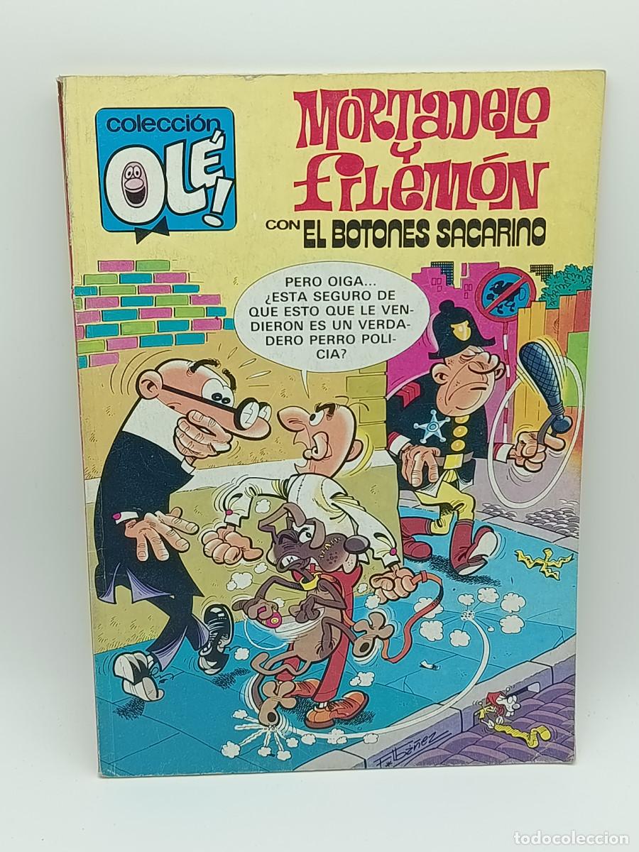 Tebeos: COMIC OLE N&ordm;222. MORTADELO Y FILEMON CON EL BOTONES SACARINO. 1992. MYJ.