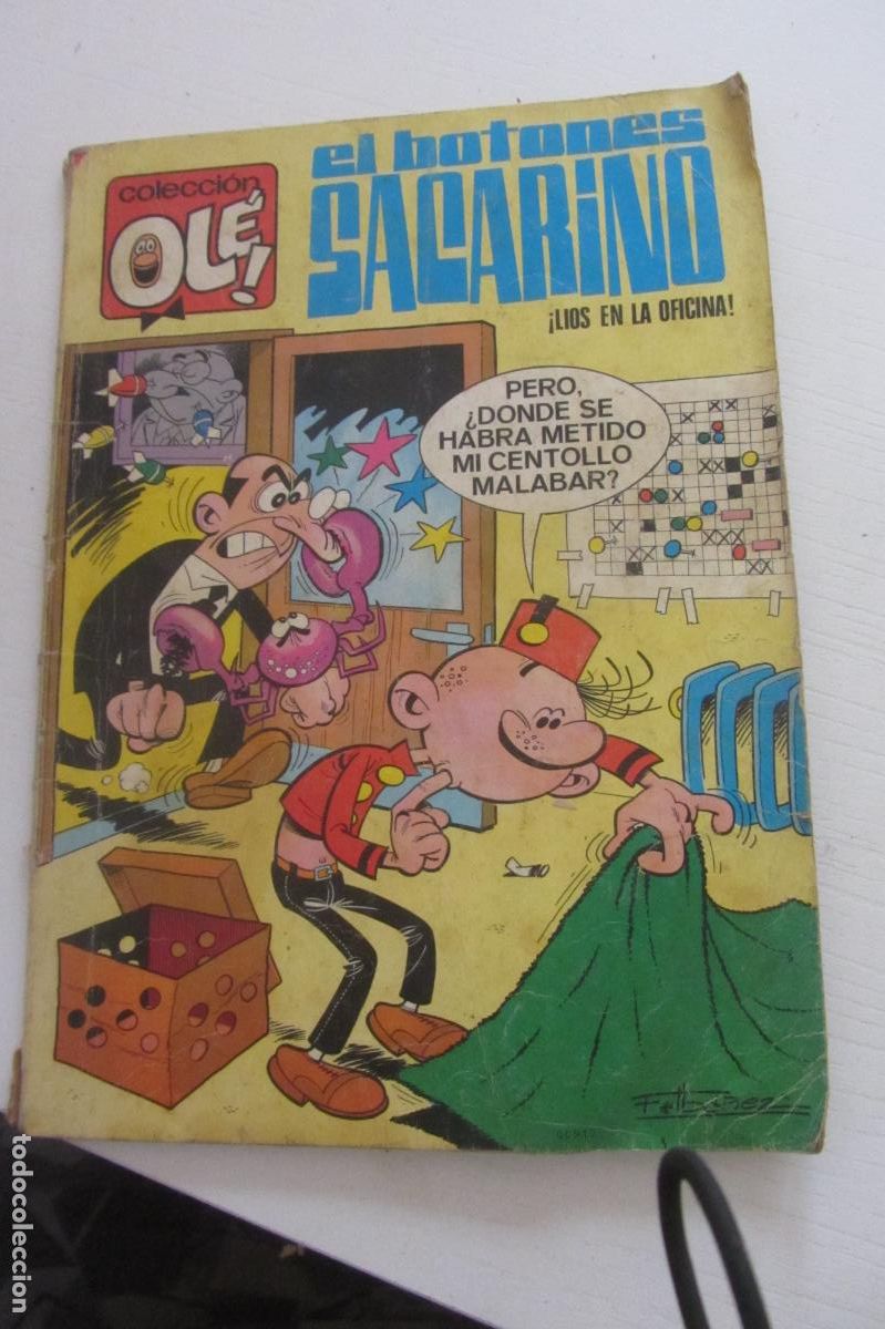 Tebeos: EL BOTONES SACARINO N&ordm; 3 - LIOS EN LA OFICINA - COLECCI&Oacute;N OL&Eacute; - ED. BRUGUERA 1975 3&ordf; EDICION aRX218