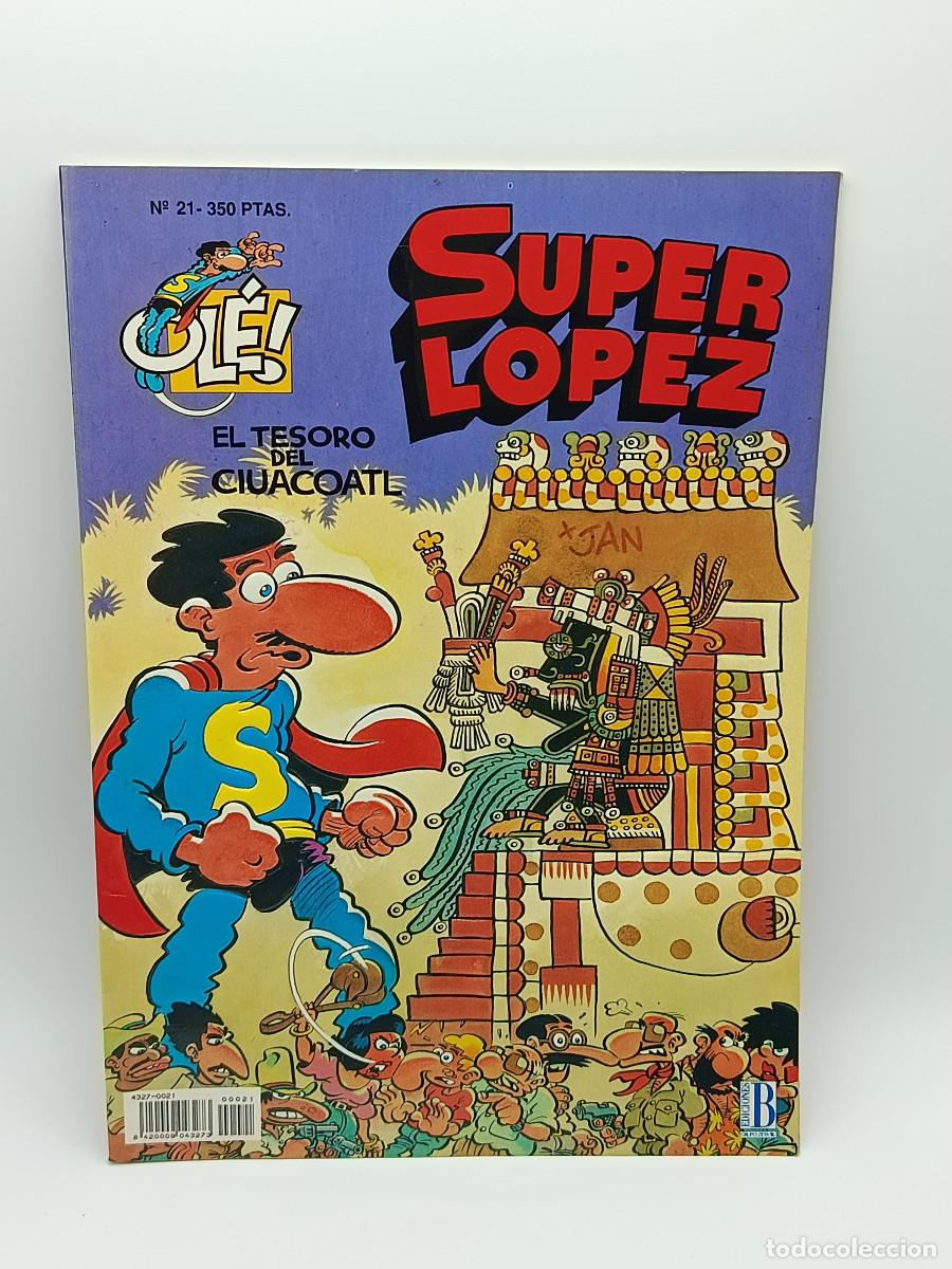 Tebeos: COMIC OLE N&ordm; 21. SUPER LOPEZ. EL TESORO DEL CIUACOATL. MYJ.