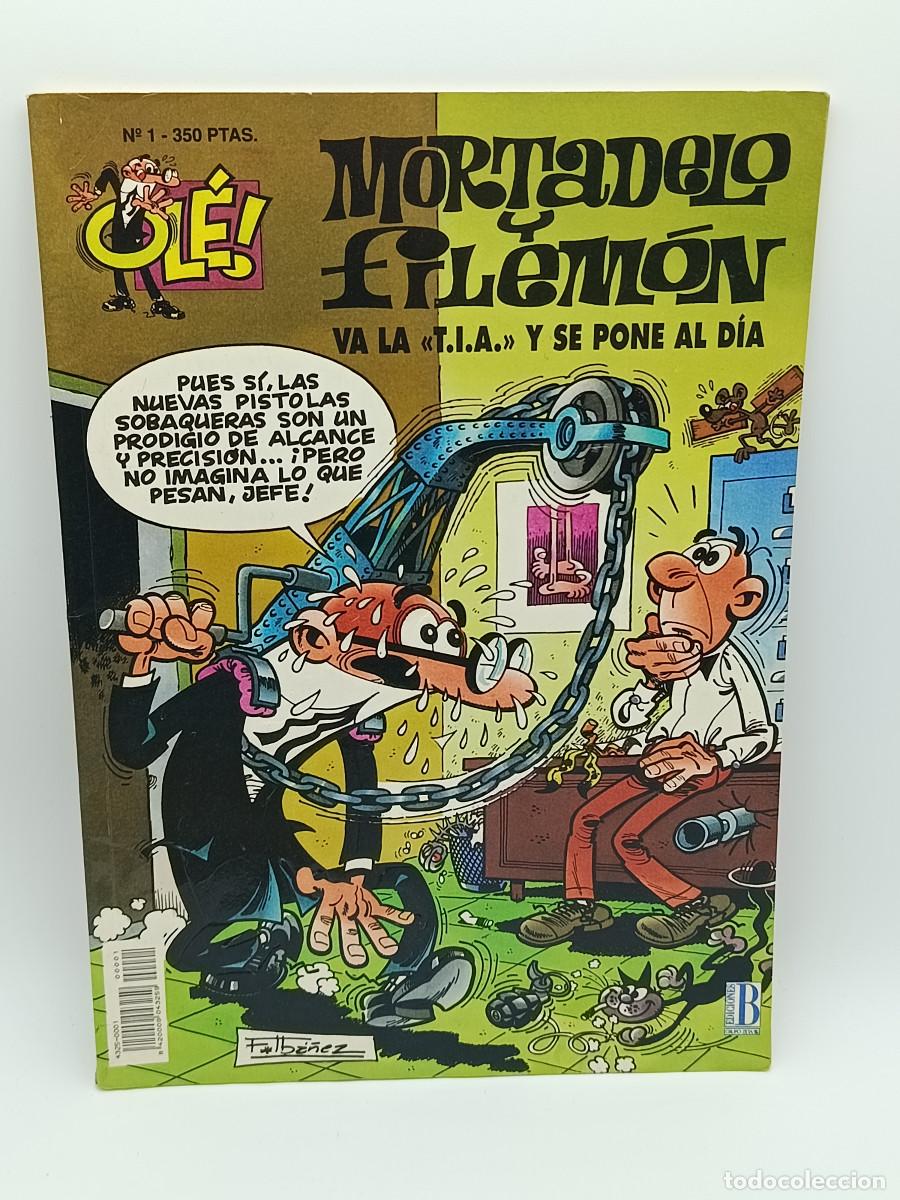 Tebeos: COMIC OLE N&ordm;1. MORTADELO Y FILEMON. VA LA T.I.A. Y SE PONE AL DIA. 1995. MYJ.