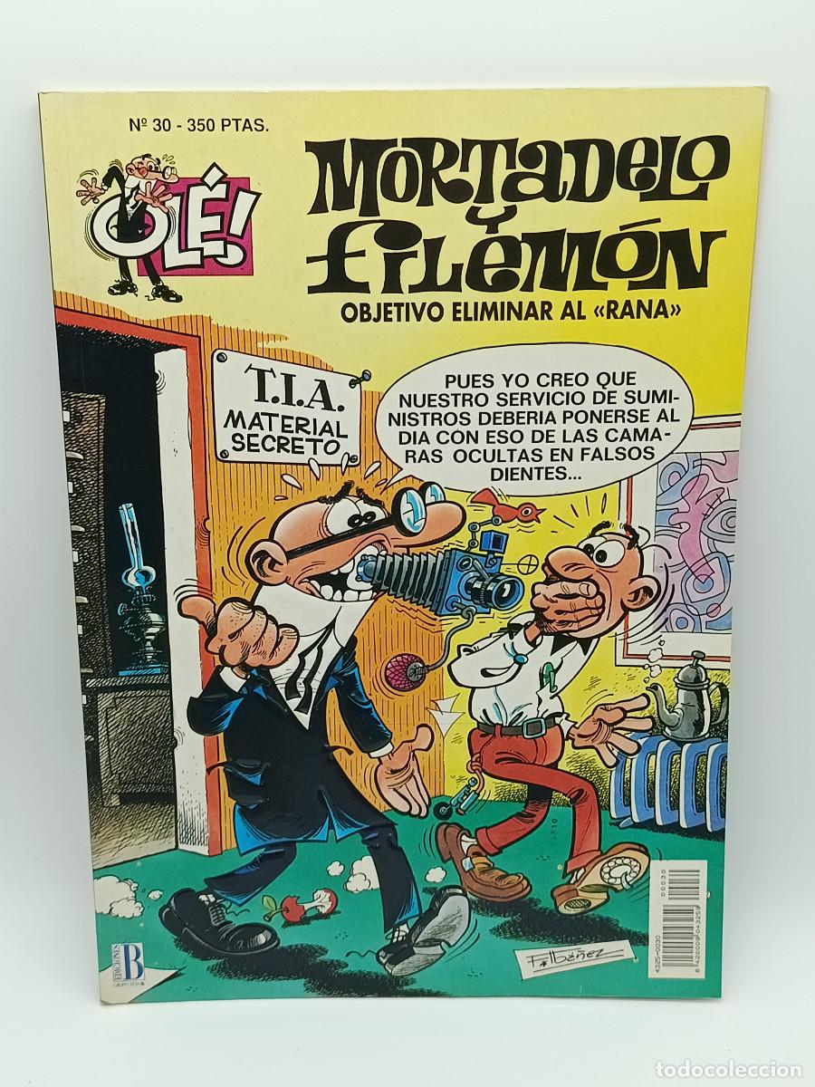 Tebeos: COMIC OLE N&ordm;30. MORTADELO Y FILEMON. OBJETIVO ELIMINAR AL RANA. 1993. MYJ.