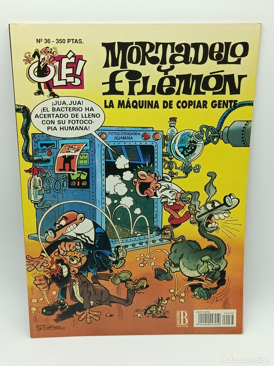 Tebeos: COMIC OLE N&ordm;36. MORTADELO Y FILEMON. LA MAQUINA DEL COPIAR GENTE. 1993. MYJ.