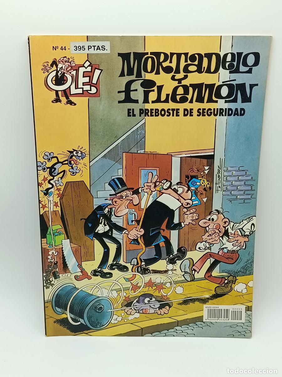 Tebeos: COMIC OLE N&ordm;44. MORTADELO Y FILEMON. EL PREBOSTE DE SEGURIDAD. 1993. MYJ.