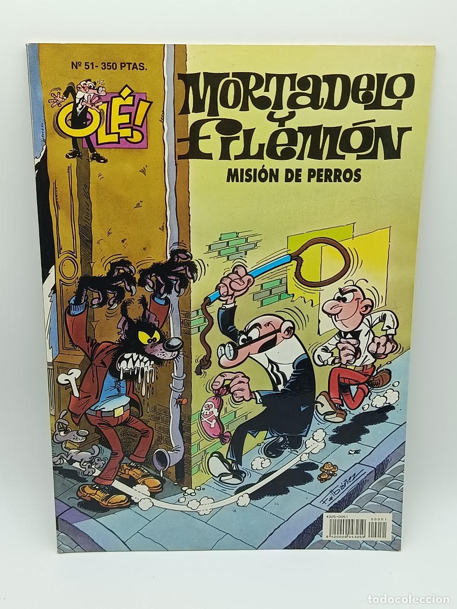 Tebeos: COMIC OLE N&ordm;51. MORTADELO Y FILEMON. MISION DE PERROS. 1994. MYJ.