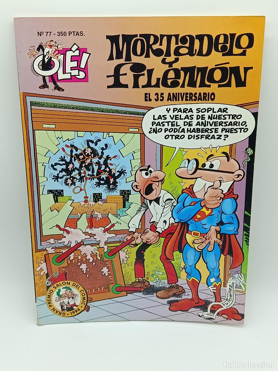 Tebeos: COMIC OLE N&ordm; 77. MORTADELO Y FILEMON. EL 35 ANIVERSARIO. 1994. MYJ.