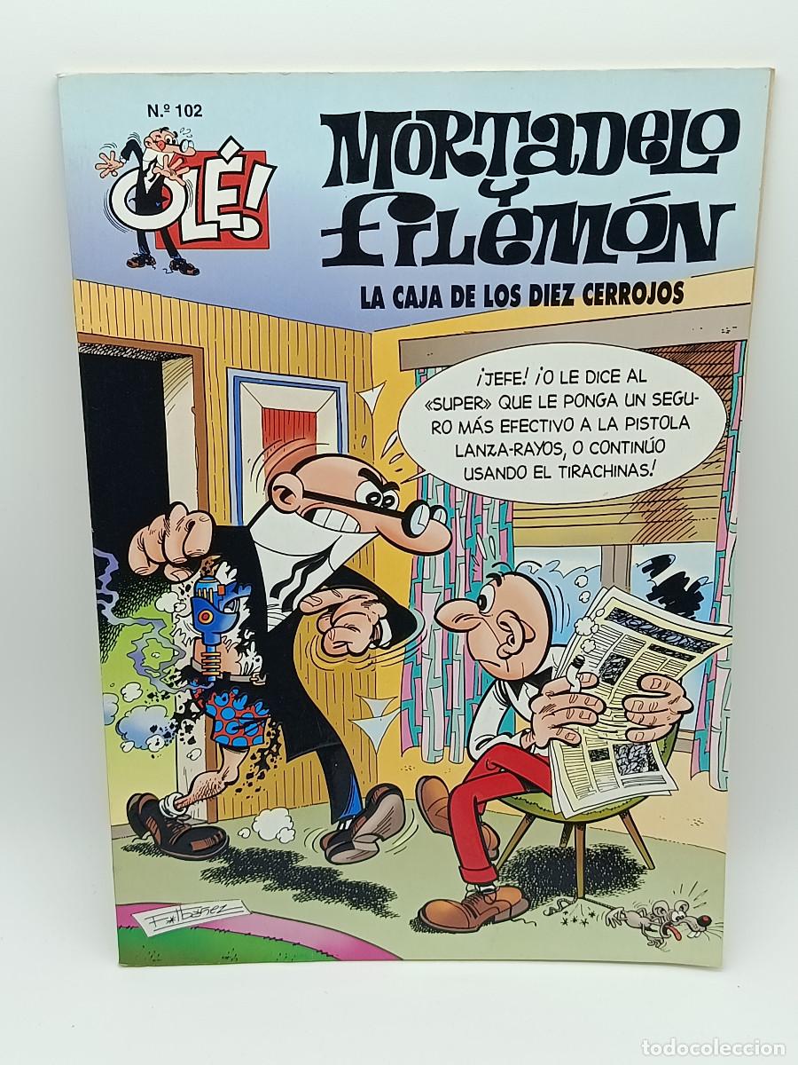 Tebeos: COMIC OLE N&ordm; 102. MORTADELO Y FILEMON. LA CAJA DE LOS DIEZ CERROJOS. 1995. MYJ.