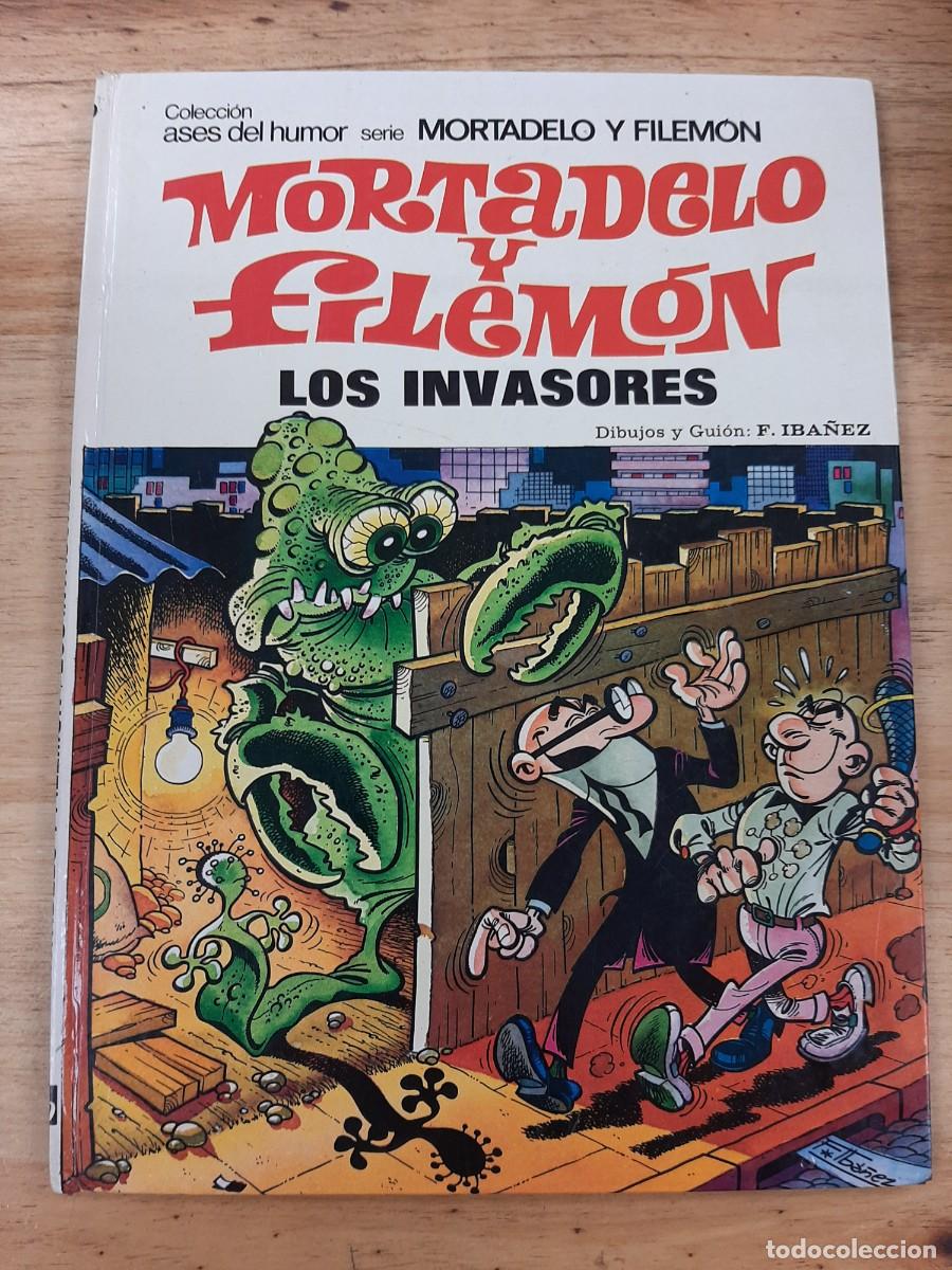 Tebeos: Ases del Humor, Mortadelo y Filem&oacute;n - Los invasores - F. Iba&ntilde;ez - Editorial Bruguera, 1974