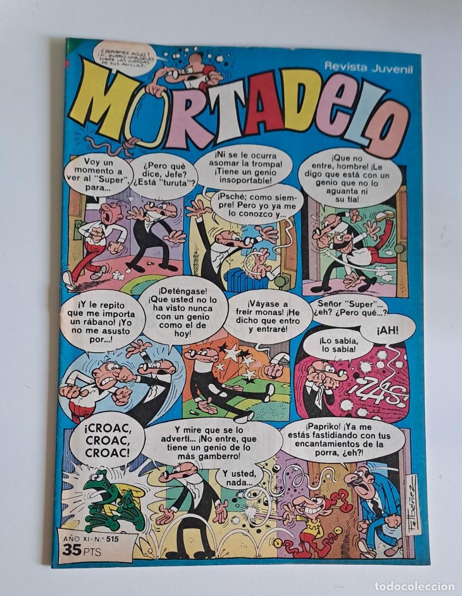 Tebeos: MORTADELO. A&Ntilde;O XI N&ordm; 515 EDITORIAL BRUGUERA, 1980