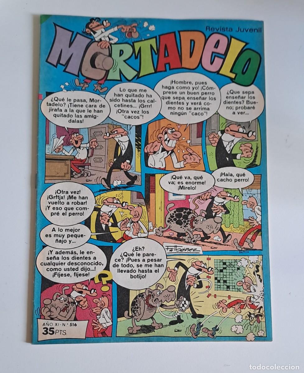 Tebeos: MORTADELO. A&Ntilde;O XI N&ordm; 516 EDITORIAL BRUGUERA, 1980