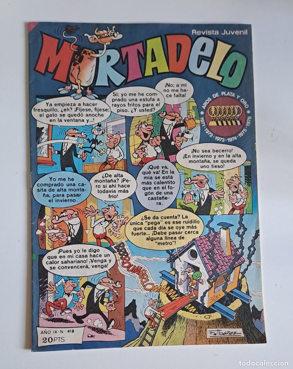 Tebeos: MORTADELO. A&Ntilde;O IX N&ordm; 418 EDITORIAL BRUGUERA, 1978