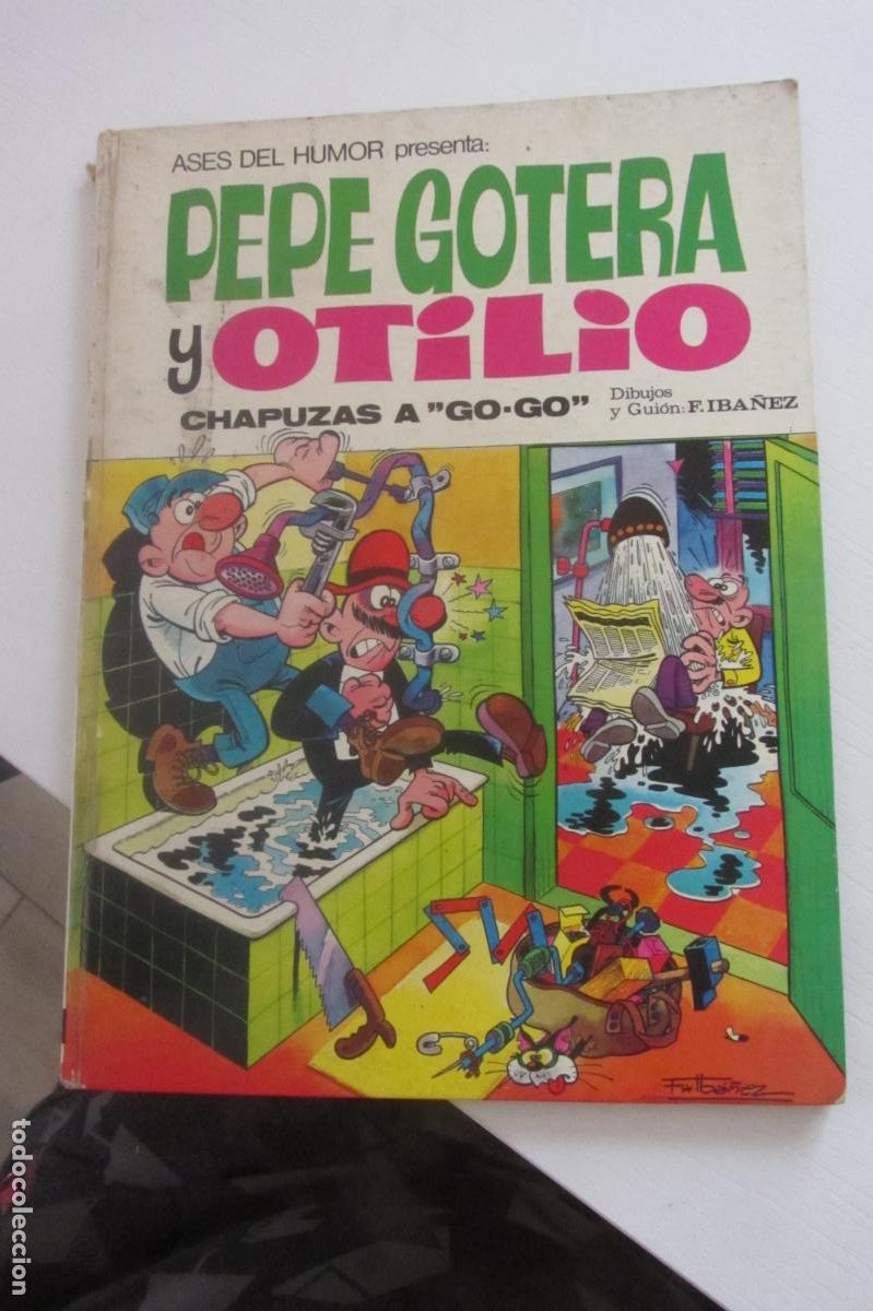 Tebeos: ASES DEL HUMOR N&ordm; 18 - PEPE GOTERA Y OTILIO - UN DOS TRES CHAPUZAS OTRA VEZ - BRUGUERA 1972 ARX223