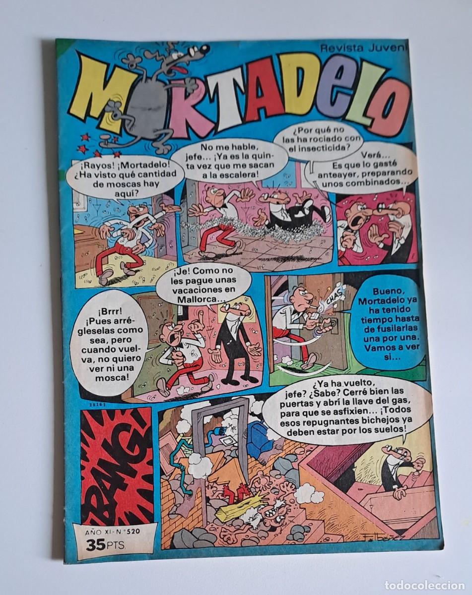 Tebeos: MORTADELO. A&Ntilde;O XI N&ordm; 520 EDITORIAL BRUGUERA, 1989