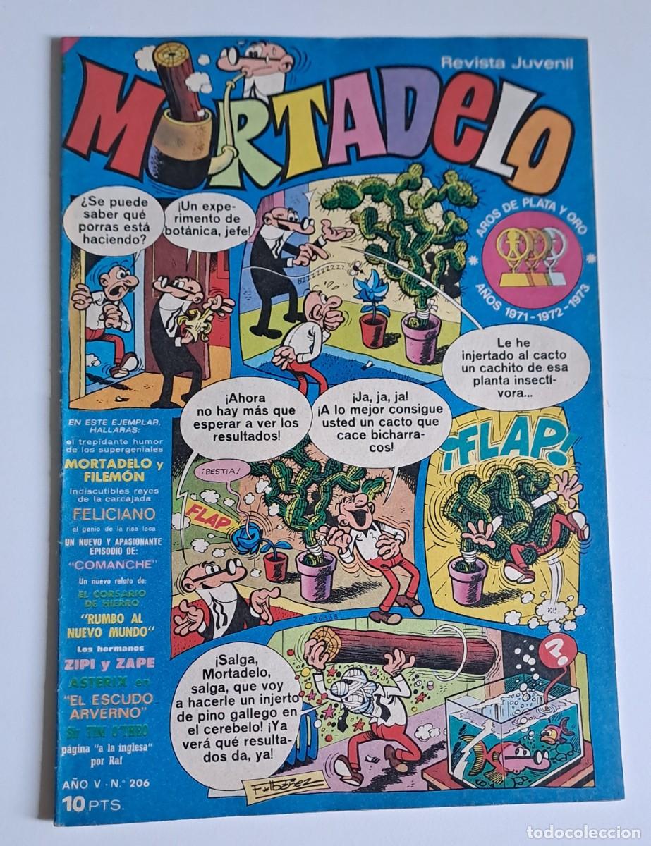 Tebeos: MORTADELO. A&Ntilde;O V N&ordm; 206 EDITORIAL BRUGUERA, 1974
