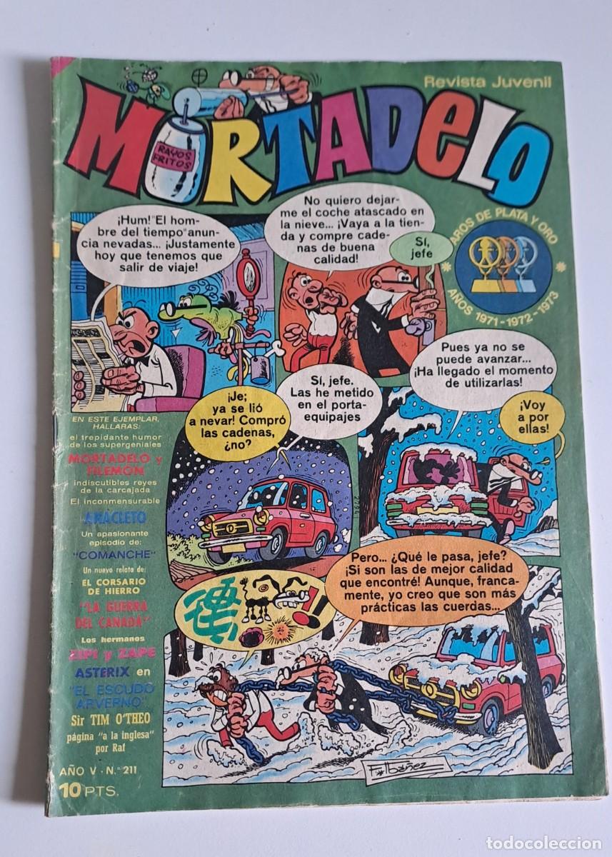 Tebeos: MORTADELO. A&Ntilde;O V N&ordm; 211 EDITORIAL BRUGUERA, 1974