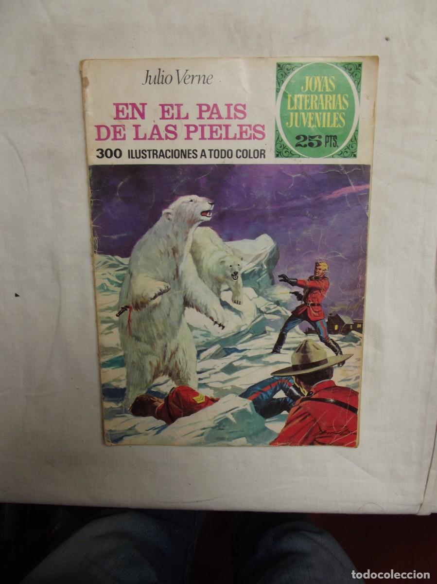 Tebeos: EN EL PAIS DE LAS PIELES POR JULIO VERNE JOYAS LITERARIAS JUVENILES