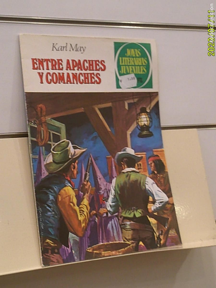 Tebeos: JOYAS LITERARIAS JUVENILES N&ordm; 36 ENTRE APACHES Y COMANCHES KARL MAY - BRUGUERA