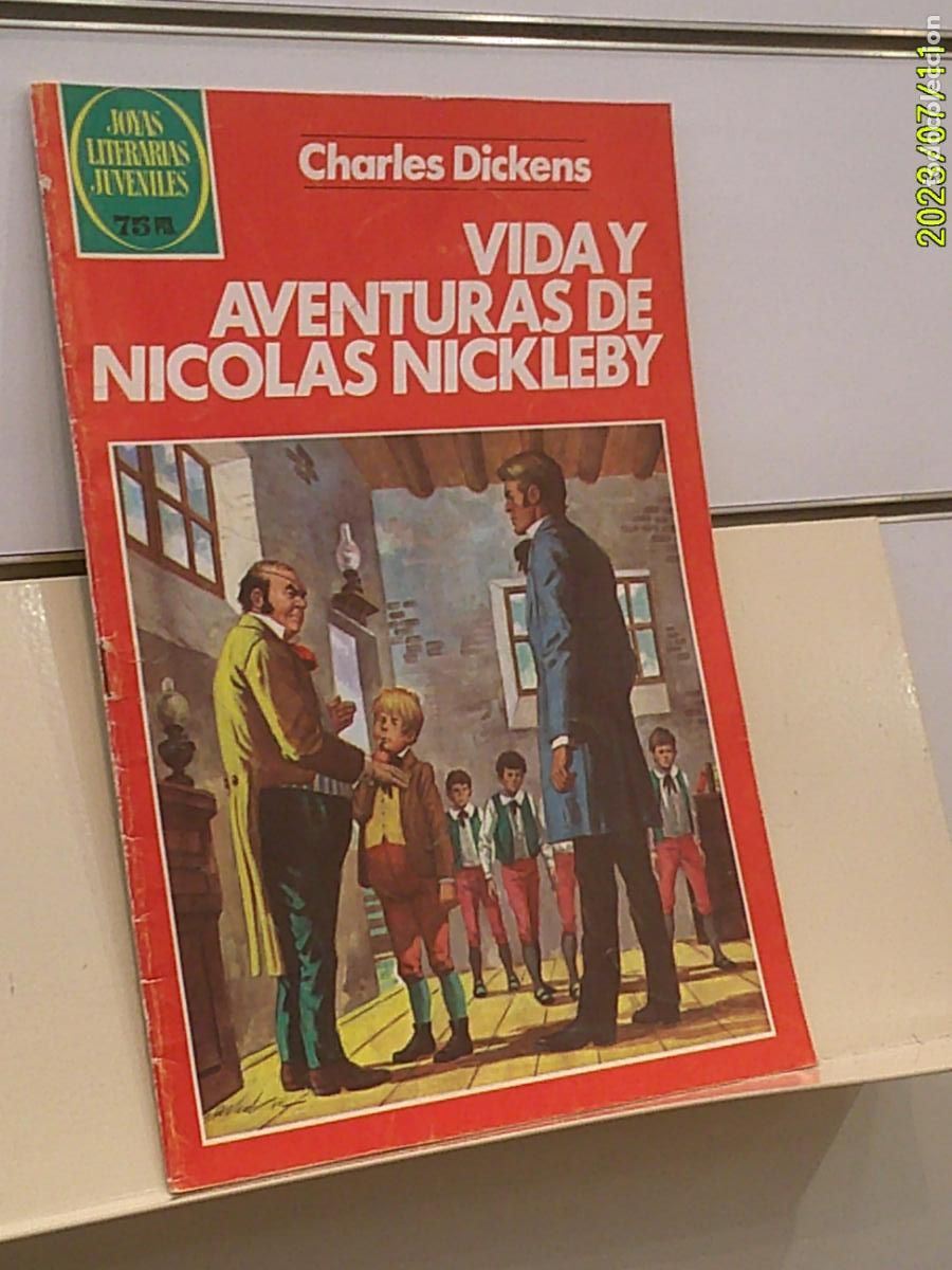 Tebeos: JOYAS LITERARIAS JUVENILES SERIE ROJA N&ordm; 148 VIDA Y AVENTURAS DE NICOLAS NICKLEBY - BRUGUERA