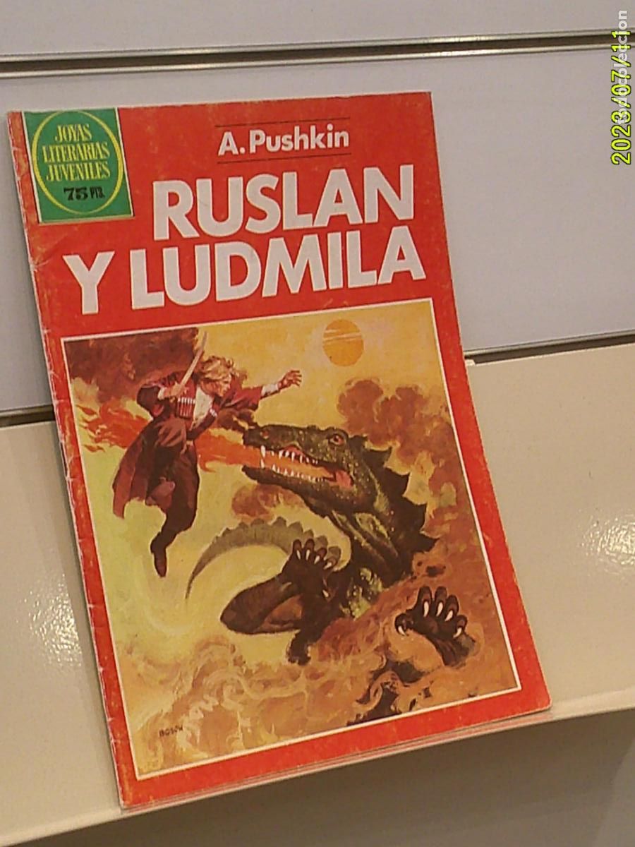 Tebeos: JOYAS LITERARIAS JUVENILES SERIE ROJA N&ordm; 255 RUSLAN Y LUDMILA A. PUSHKIN - BRUGUERA