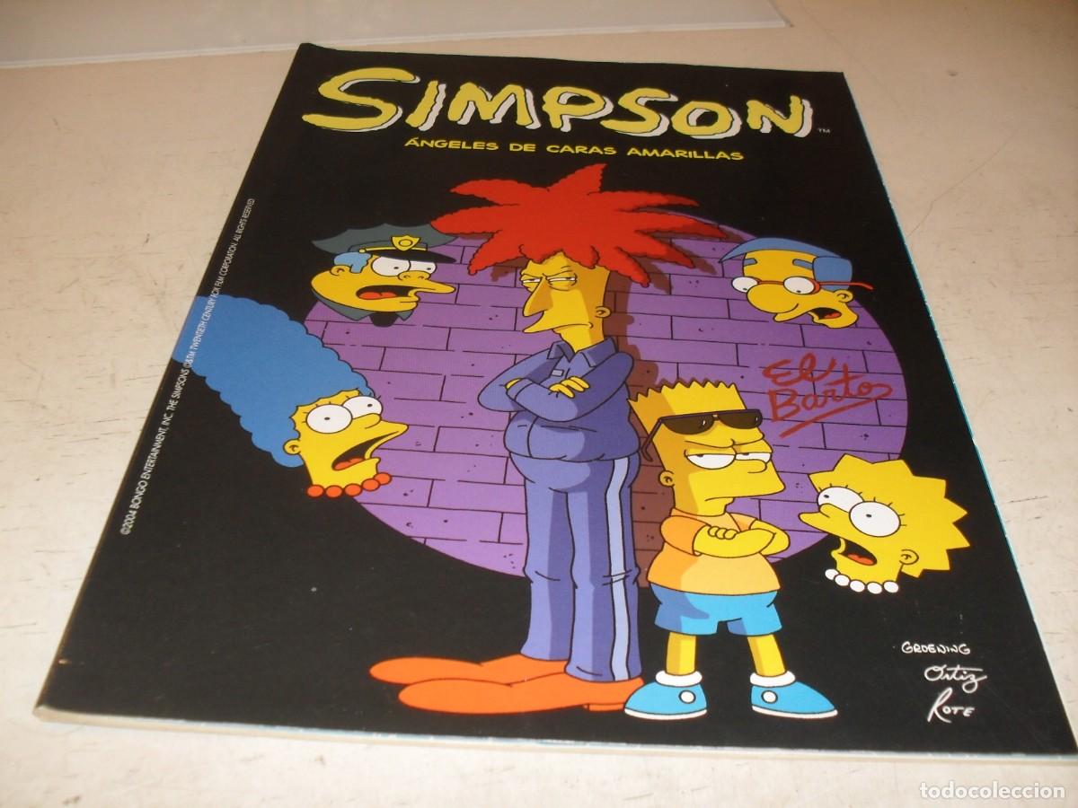 Tebeos: OLE LOS SIMPSON OLE N&ordm; 33,DE 34,ANGELES DE CARAS AMARILLAS,EDICIONES B,1996